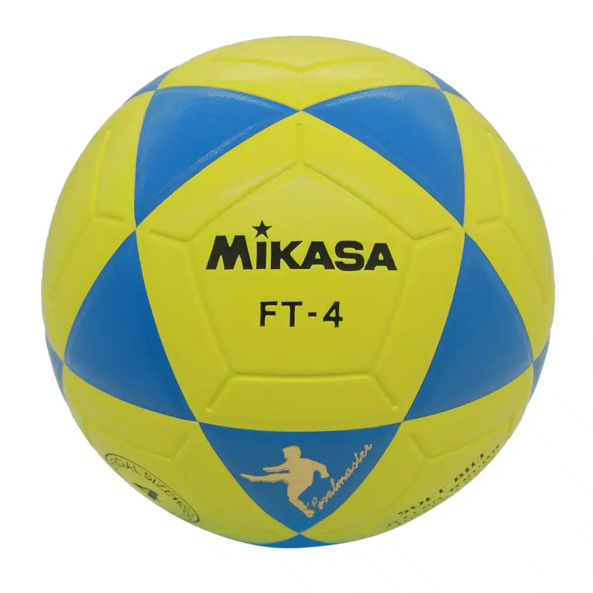 PELOTA PARA FUTBOL DE CUERO SINTETICO MIKASA FT 4