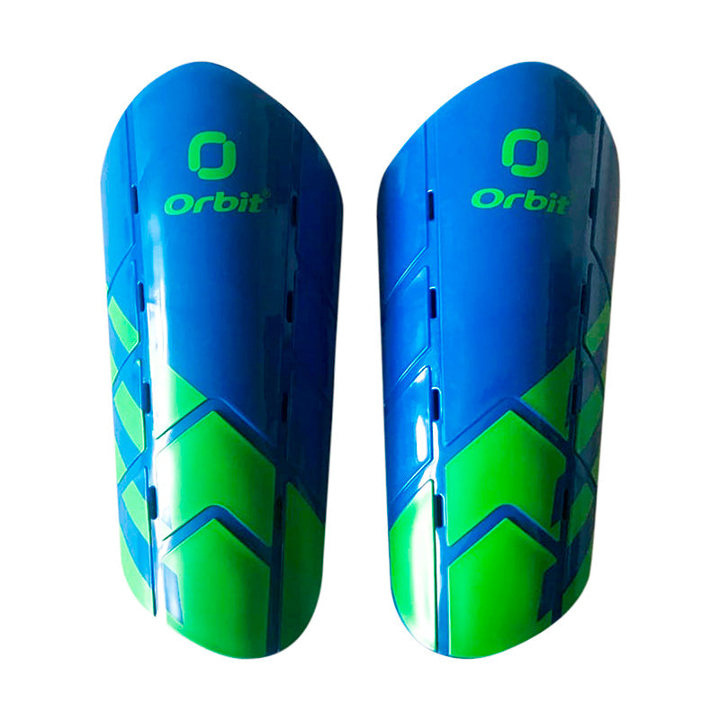 CANILLERA DE FÚTBOL ADULTO ORBIT AZUL-VERDE ORB-006