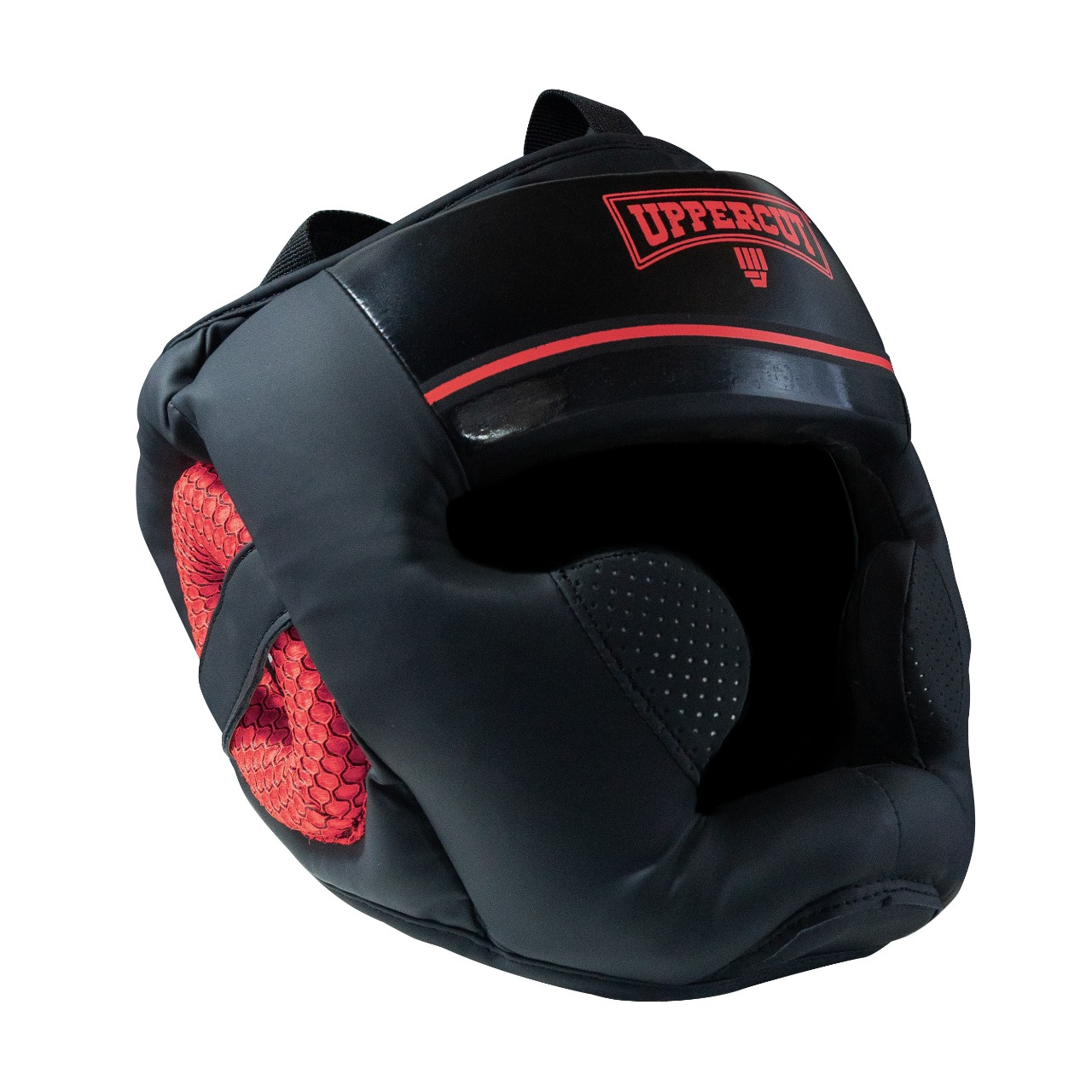 PROTECTOR DE CABEZA PARA BOX UPPERCUTT ROJO LXL