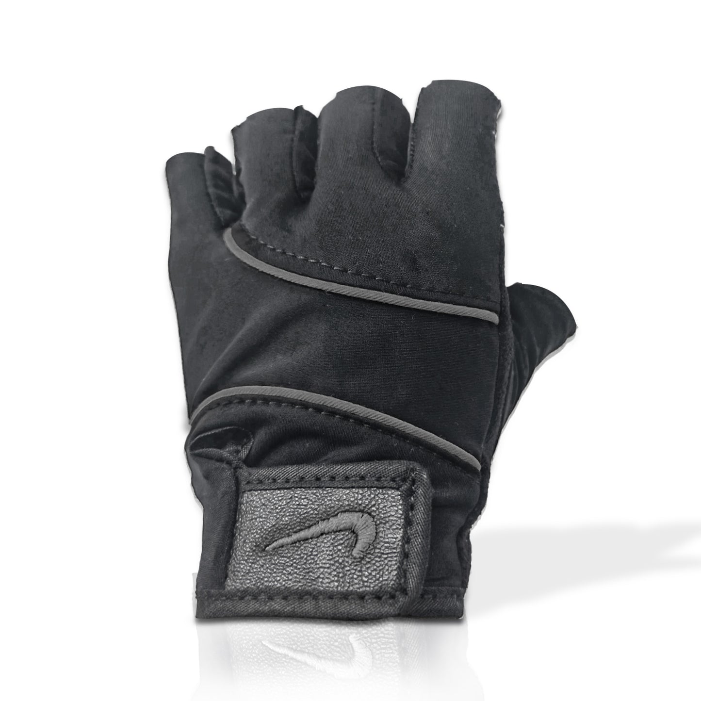 GUANTES MEDIO DEDO FITNESS NEGRO TALLA M