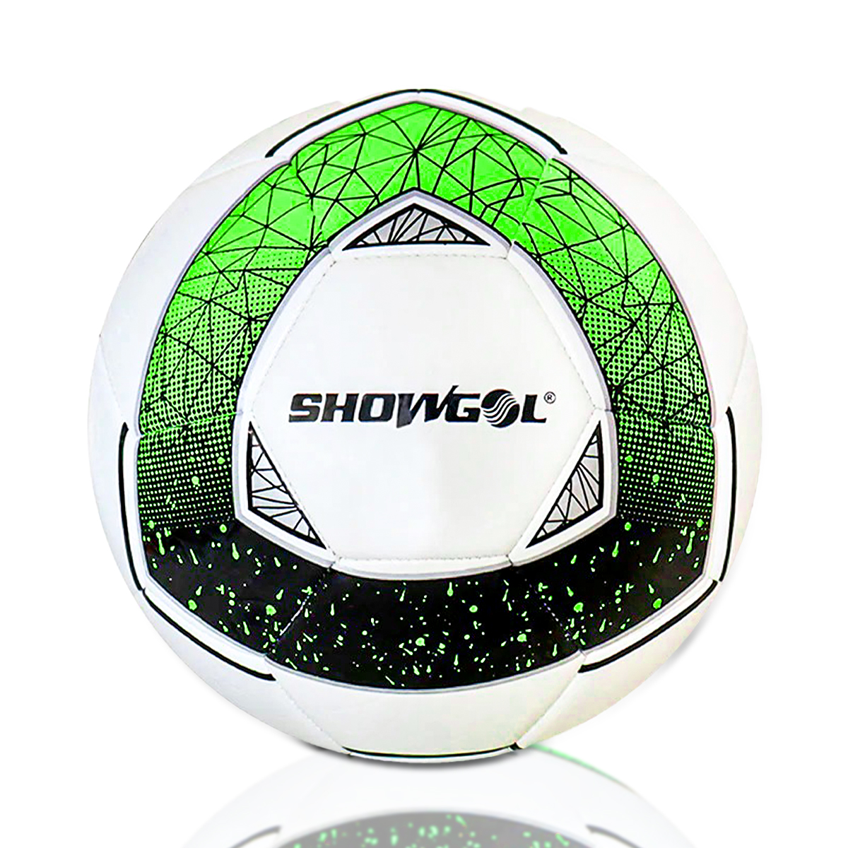 Pelota De Fútbol Pu Japones Cosido Star Showgol n5 Verde