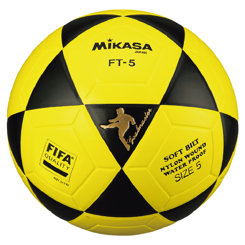 PELOTA PARA FUTBOL DE CUERO SINTETICO MIKASA FT 5
