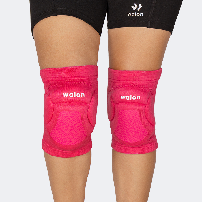 RODILLERA DE VOLEY WALON CON GEL TALLA S FUCSIA