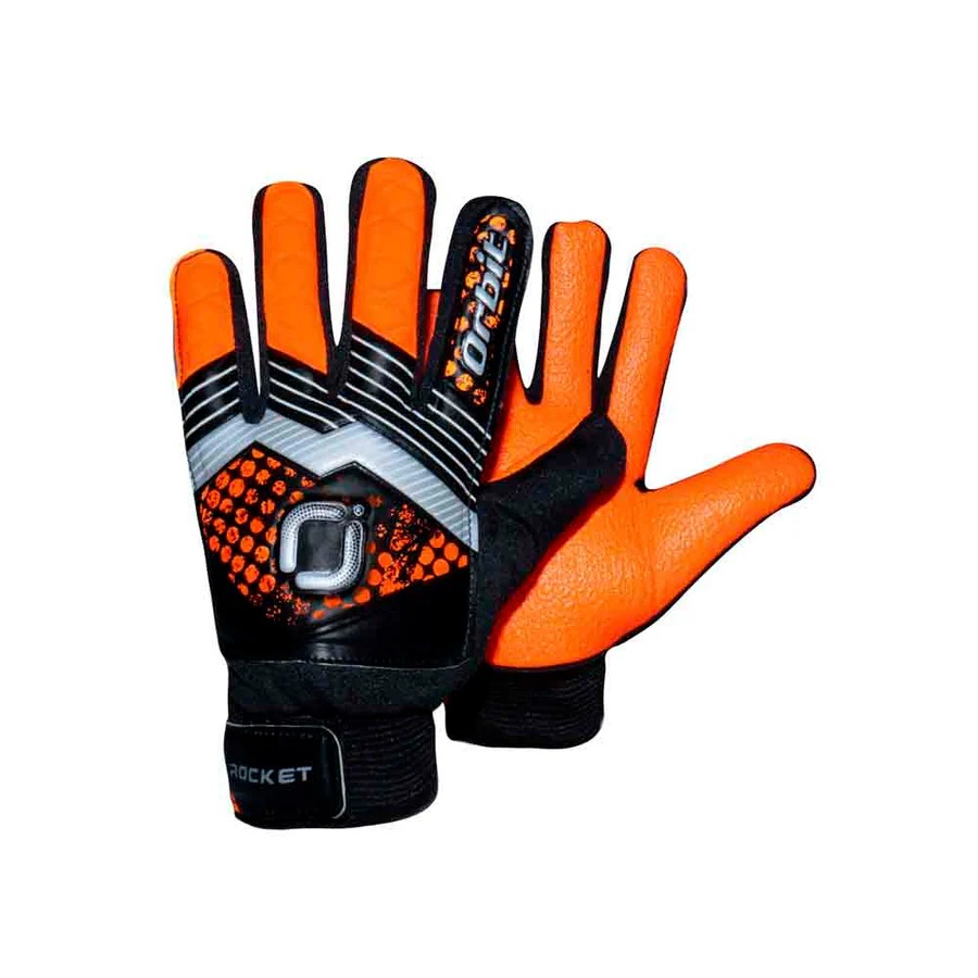 GUANTES PARA ARQUERO ORBIT ROCKET SIN VARILLA ANARANJADO TALLA 5
