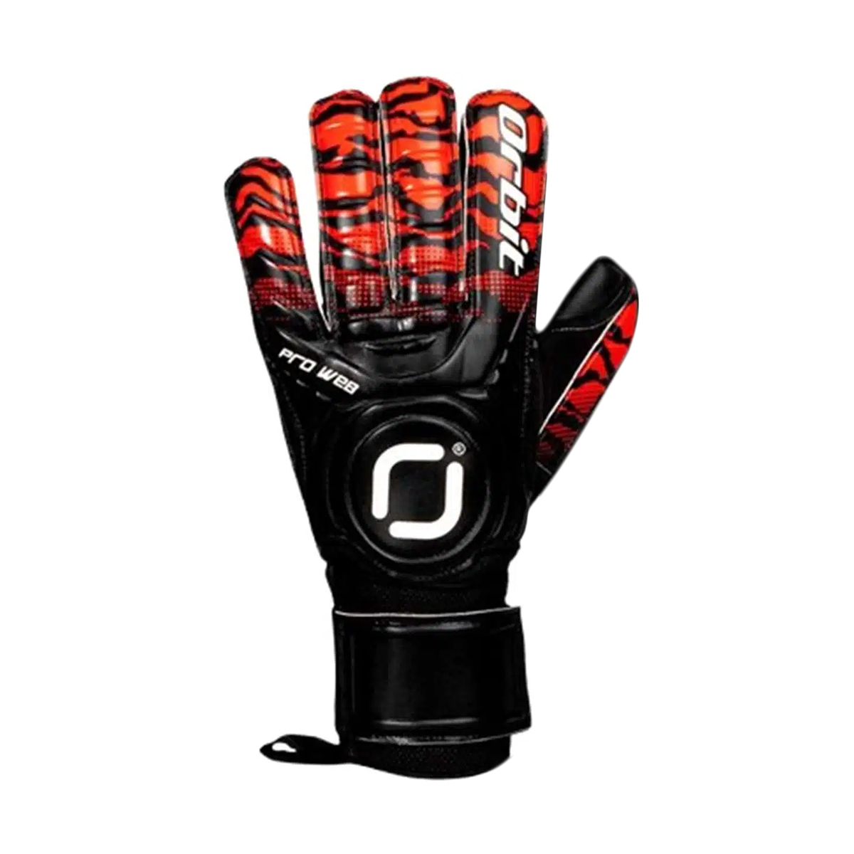 GUANTES DE ARQUERO ORBIT CON VARILLAS PRO WEB ROJO TALLA 8