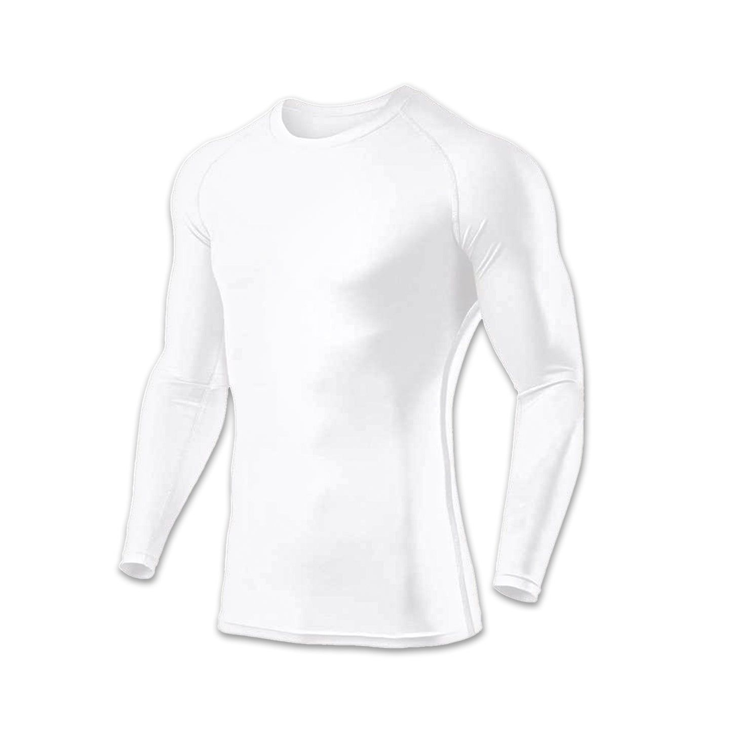 Polo Licra Manga Larga Blanco L