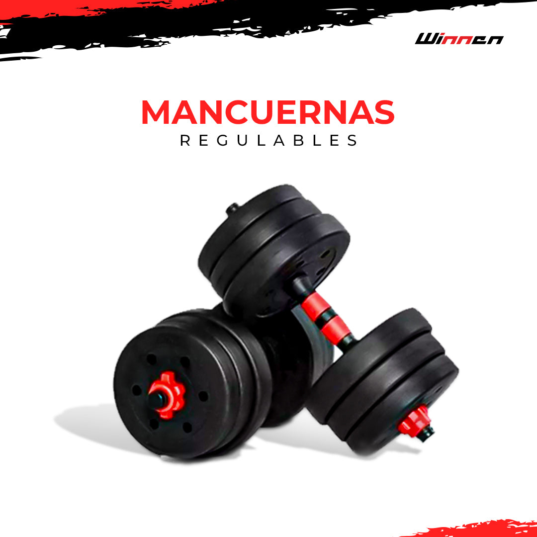 SET DE PESAS REGULABLE PVC