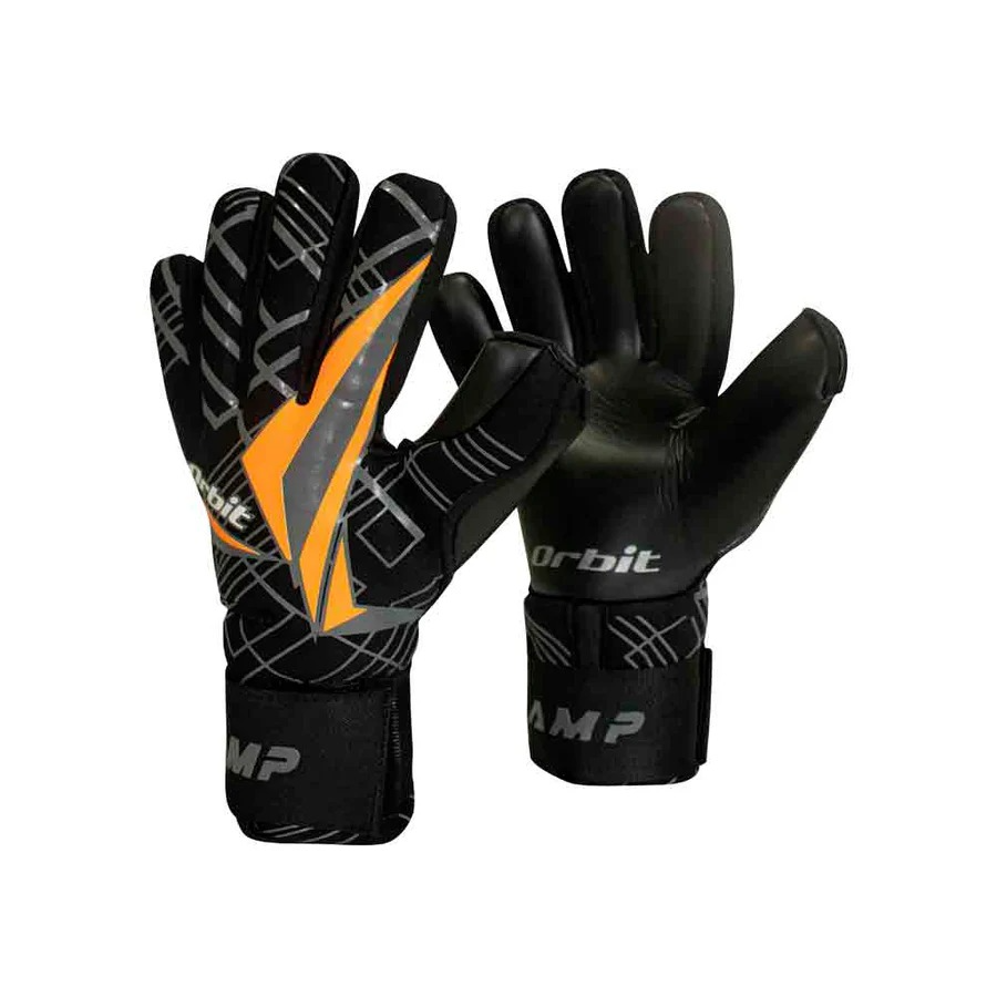 Guantes de Arquero con Varilla pro champ negro con naranja Talla 4