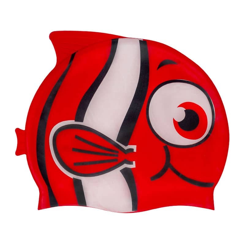 Gorro de Natación Silicona con Diseño de Pez