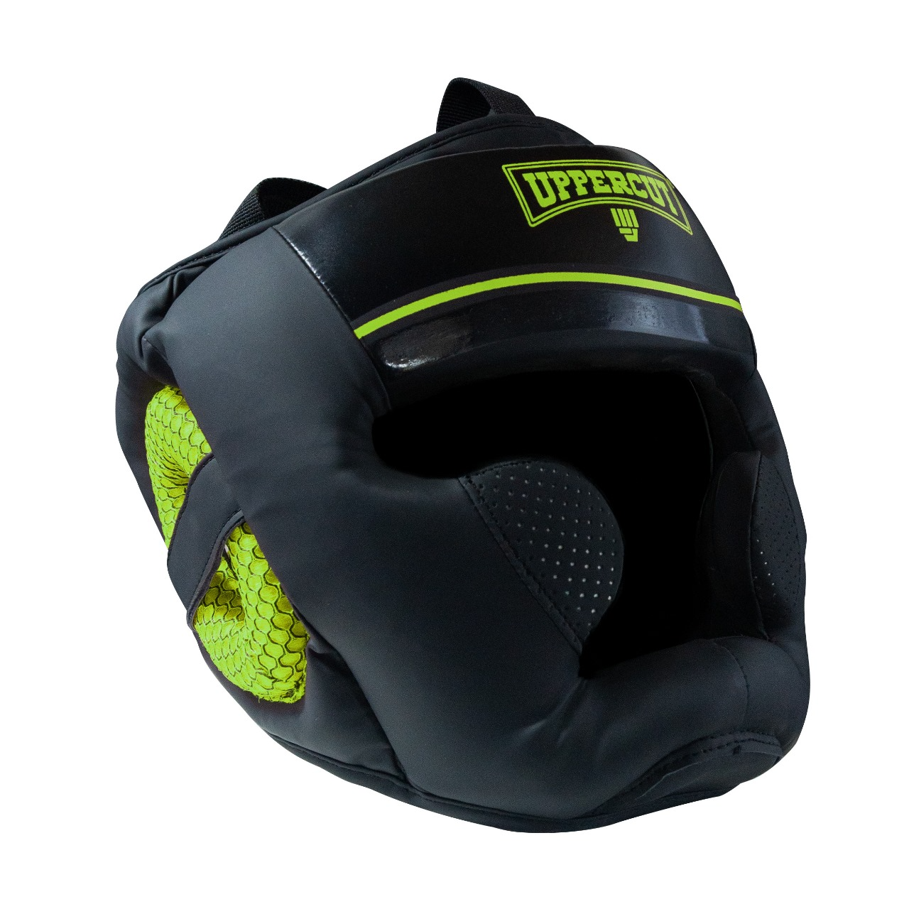 PROTECTOR DE CABEZA PARA BOX UPPERCUTT VERDE LXL