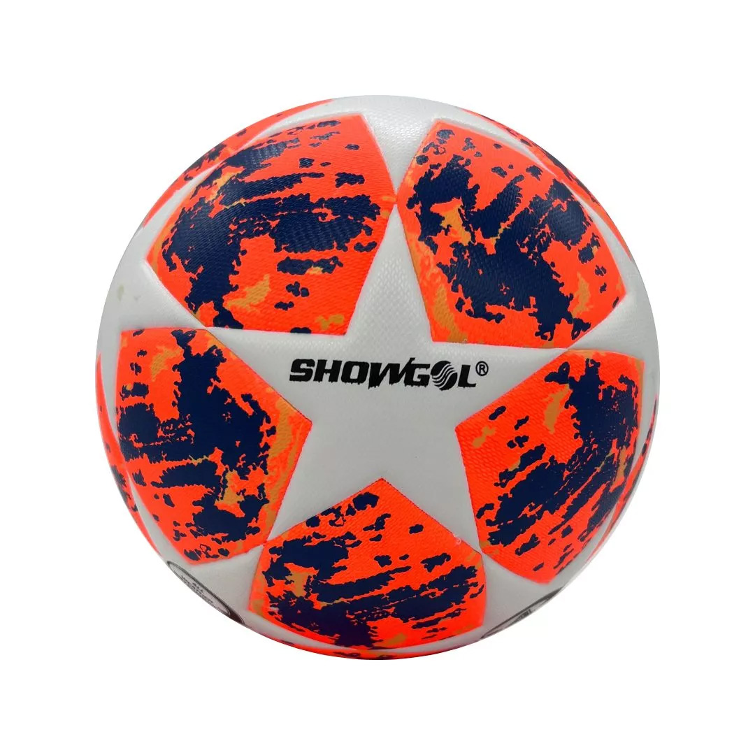 PELOTA DE FÚTBOL SHOWGOL PU THERMO SELLADO 5 NARANJA