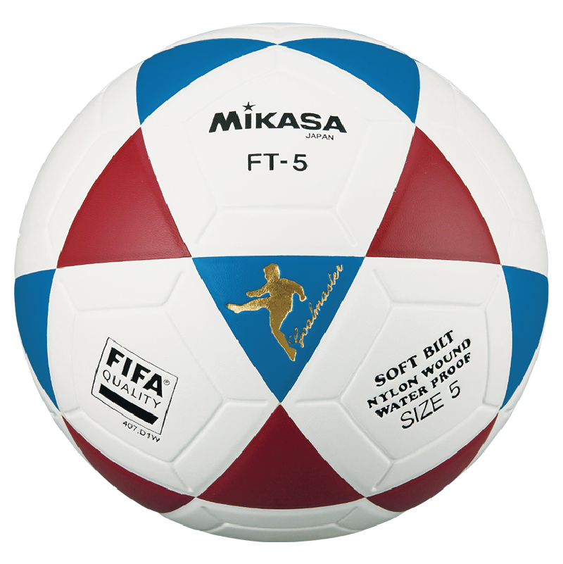 PELOTA PARA FUTBOL DE CUERO SINTETICO MIKASA FT 5