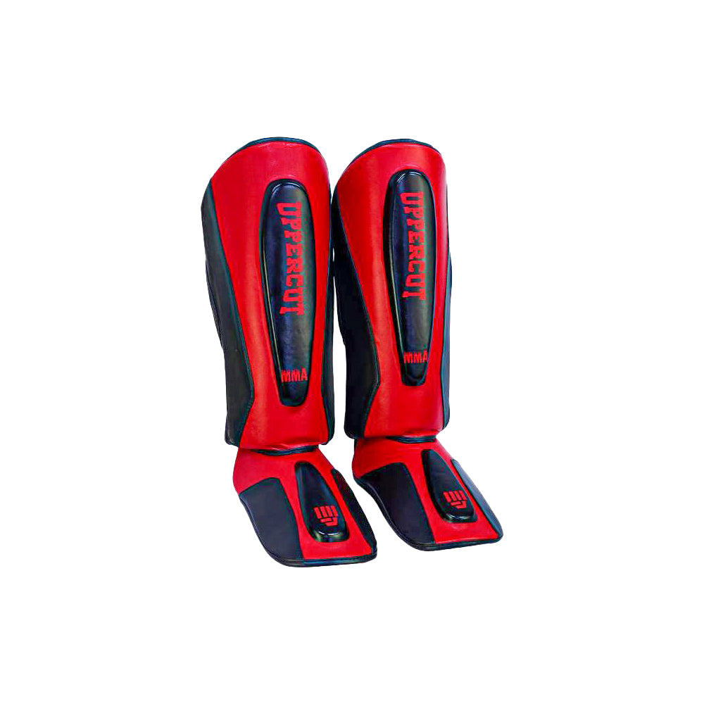 Pack UpperCut Guantes Canillera RojoNegro