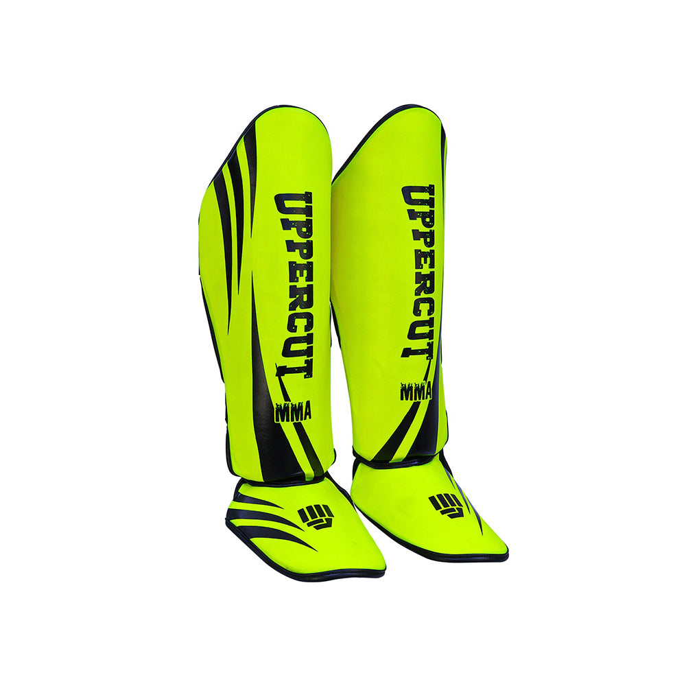 Pack UpperCut Guantes Canillera Verde Limon
