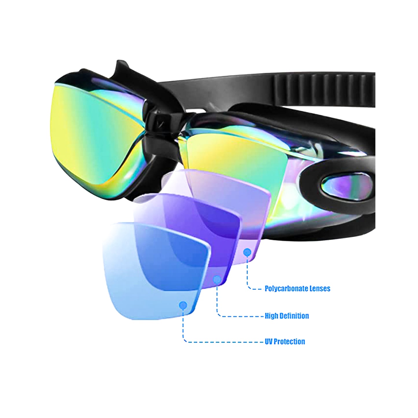 LENTES CON TAPA OIDOS PARA NATACION CIMA