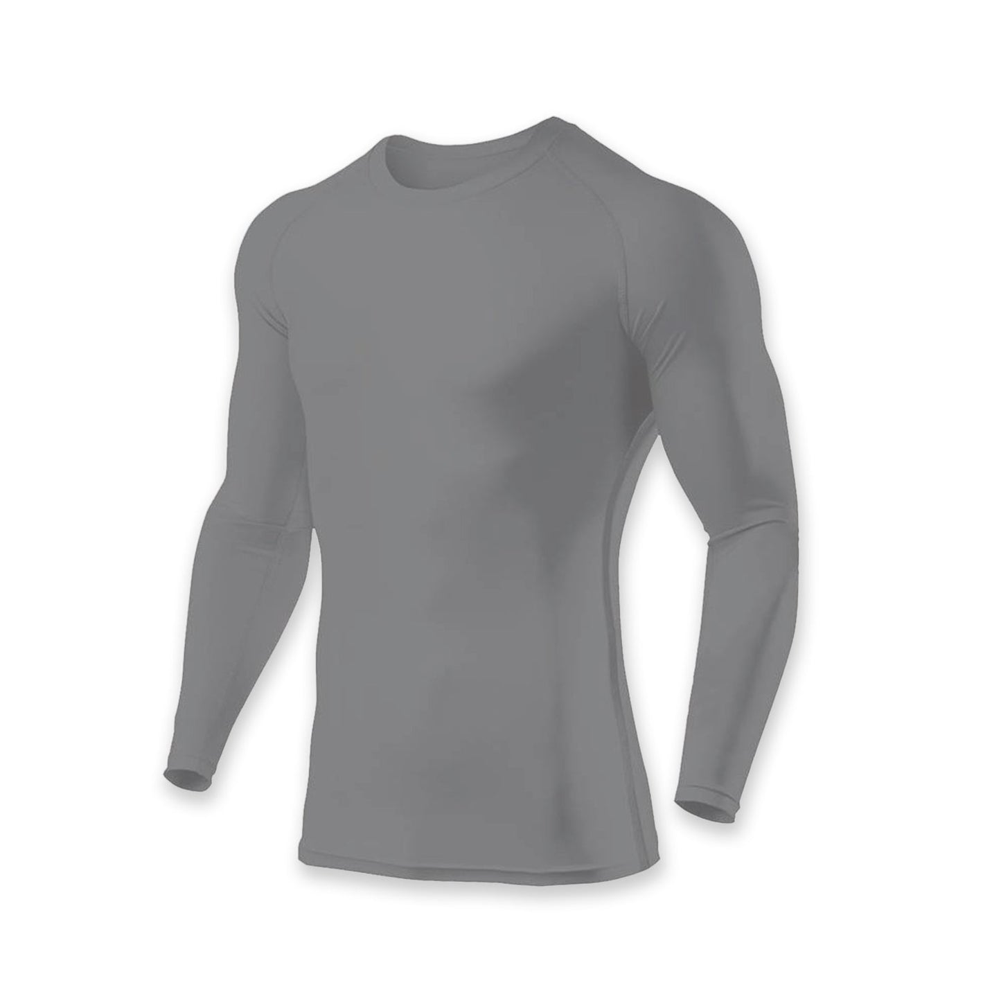 Polo Licra Manga Larga Plomo Neon XL