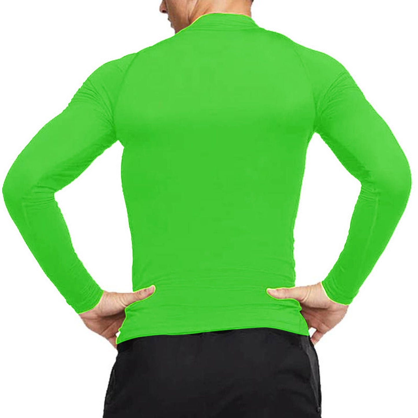 Polo Licra Manga Larga Verde