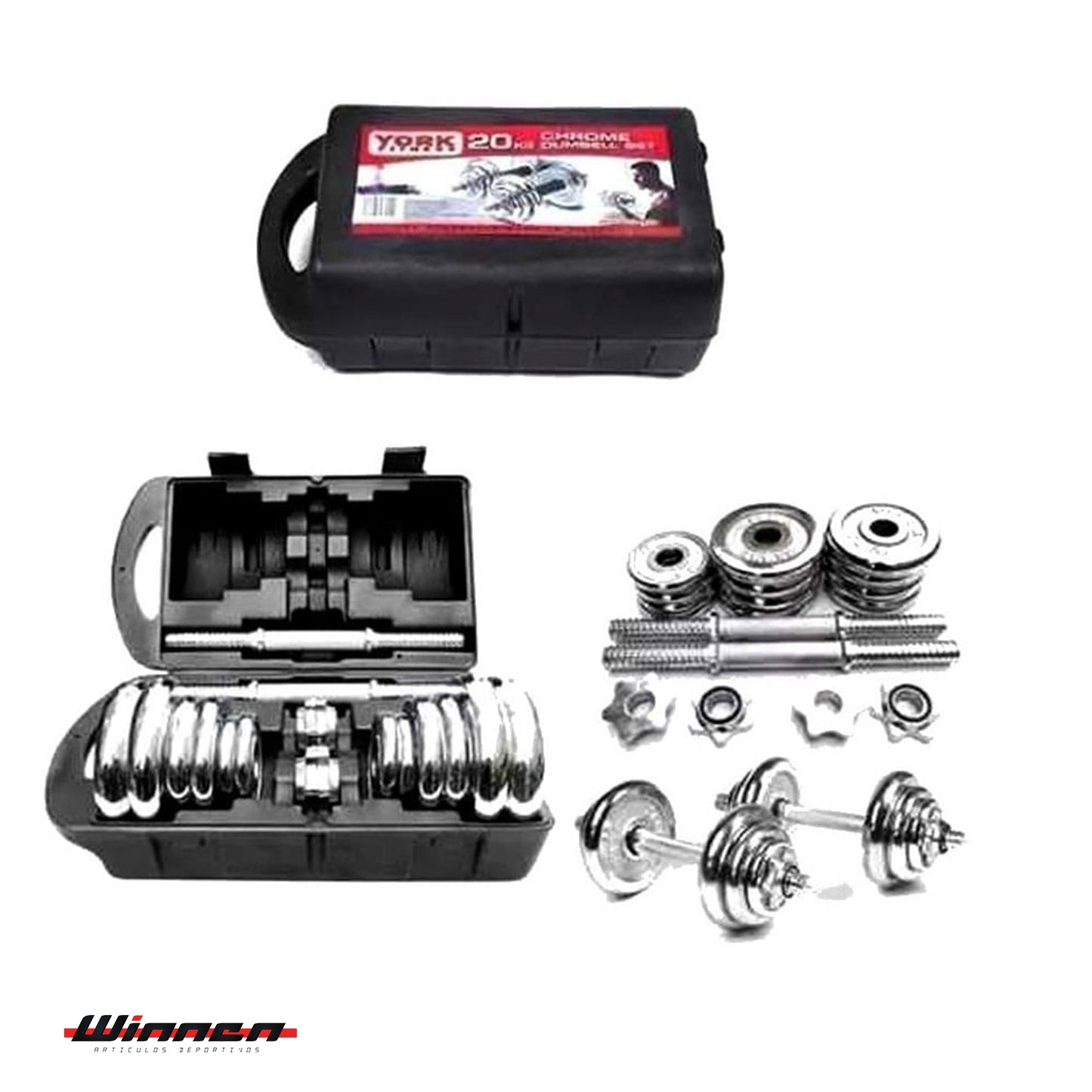 Set de MANCUERNAS 20KG