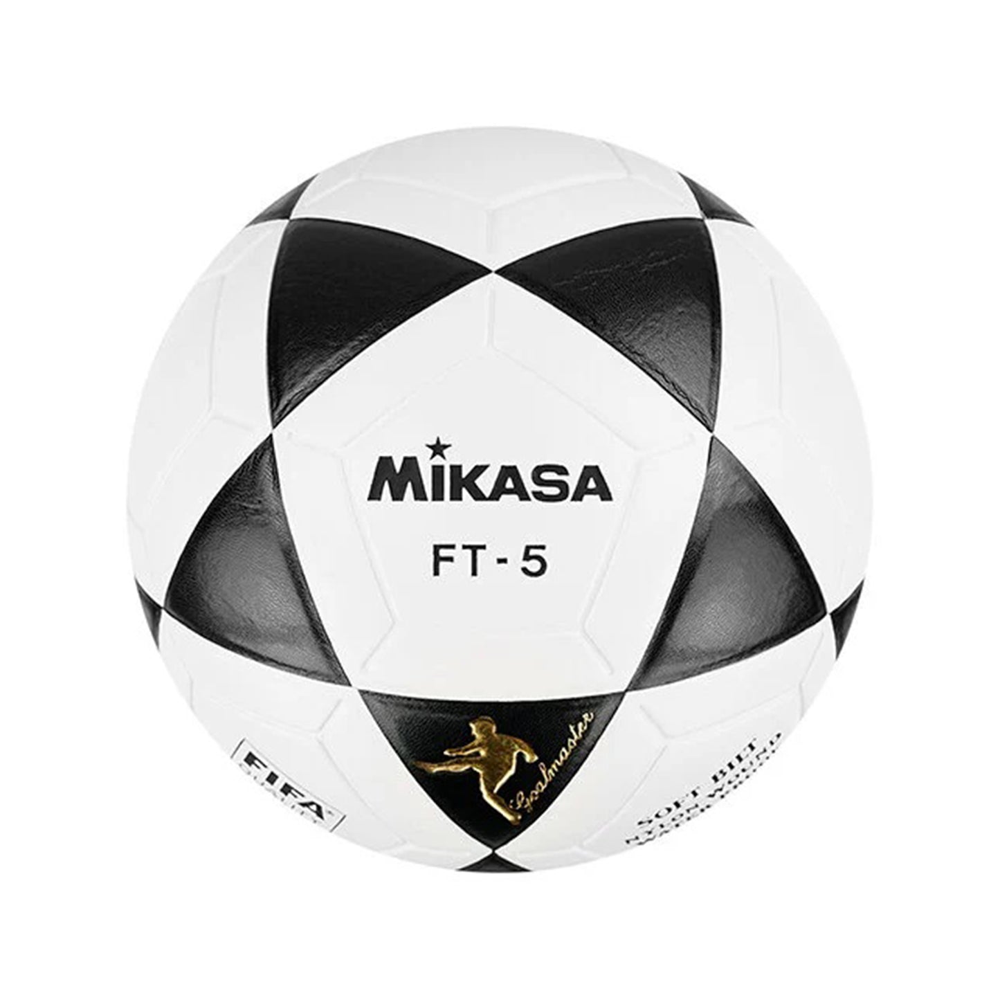 PELOTA PARA FUTBOL DE CUERO SINTETICO MIKASA FT 5