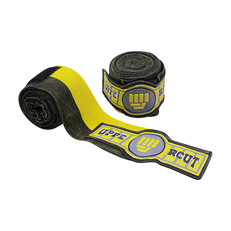 VENDAS PARA BOX UPPERCUT - Negro y amarillo