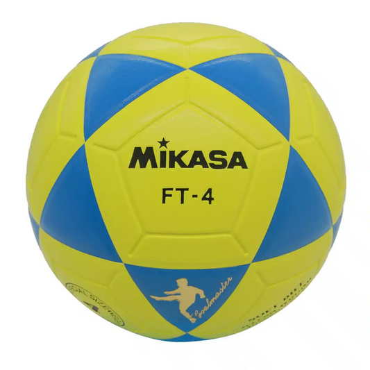 PELOTA PARA FUTBOL DE CUERO SINTETICO MIKASA FT 4