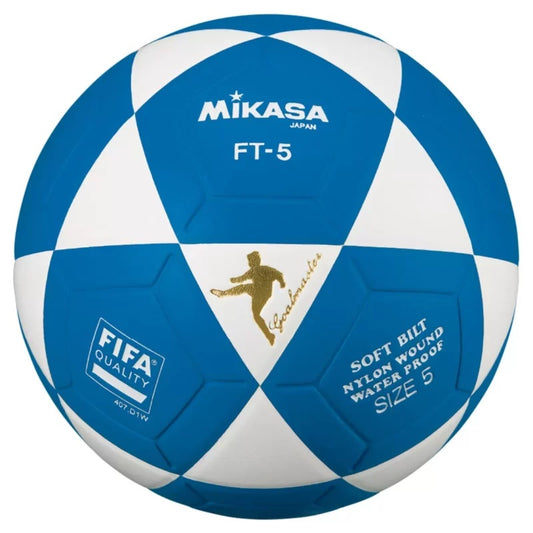 PELOTA PARA FUTBOL DE CUERO SINTETICO MIKASA FT 5 - .