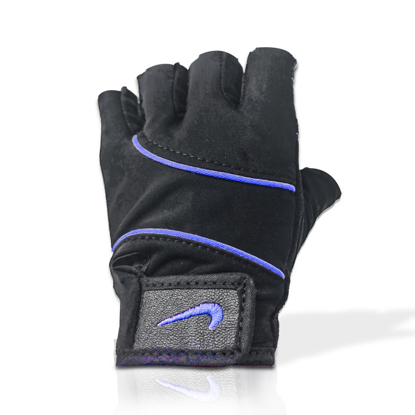 GUANTES MEDIO DEDO FITNESS AZUL TALLA M