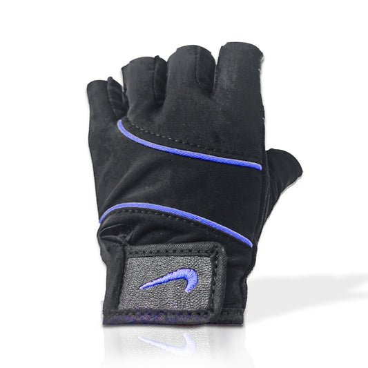 GUANTES MEDIO DEDO FITNESS LILA TALLA M