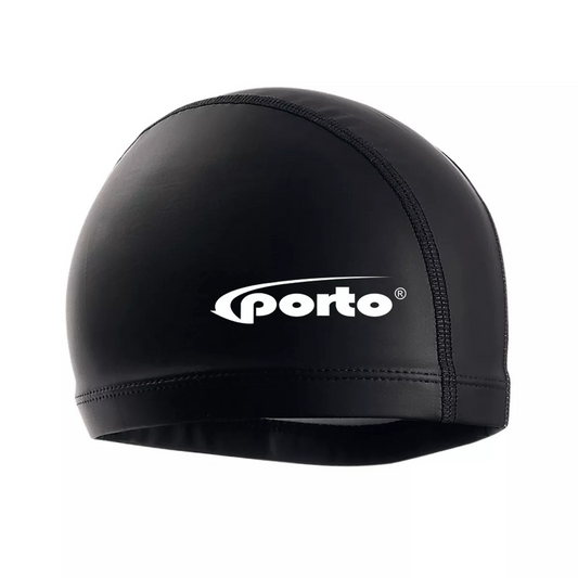 GORRO DE NATACIÓN DE LICRA PU  PORTO NEGRO