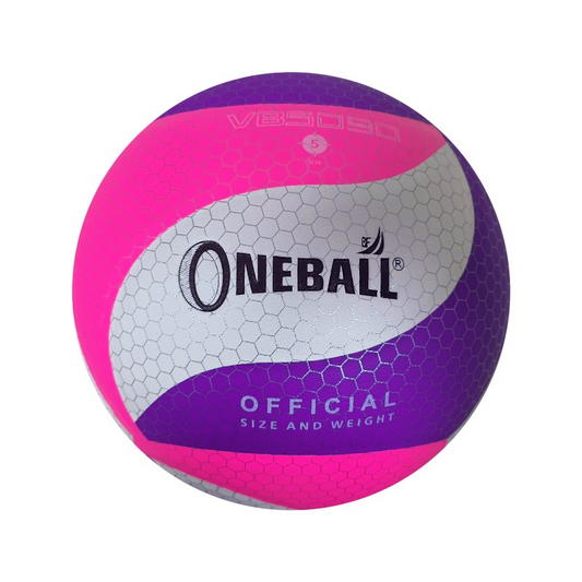 PELOTA DE VOLEY ONEBALL PU CON PANAL - Rosa , Blanco y Morado