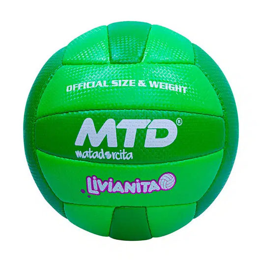 PELOTA DE VOLEY MTD LIVIANITA PU COSIDO VERDE