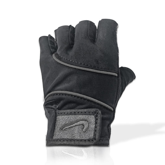 GUANTES MEDIO DEDO FITNESS NEGRO TALLA M