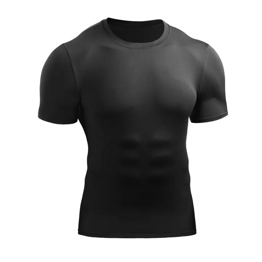 Polo Licra Manga Corta Negro XL