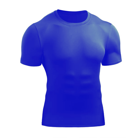 Polo Licra Manga Corta Azulino XL