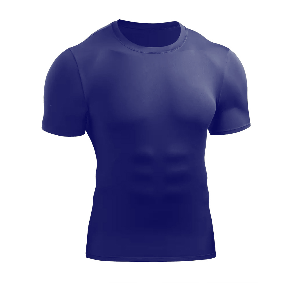 Polo Licra Manga Corta Azul Marino S