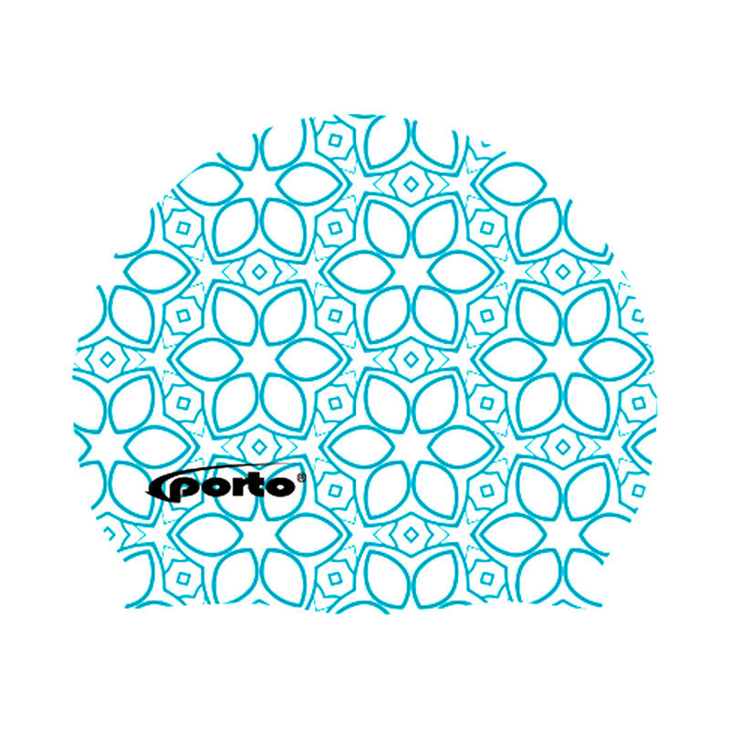 Gorro de Natacion Silicona blanco con Diseño Porto - 2