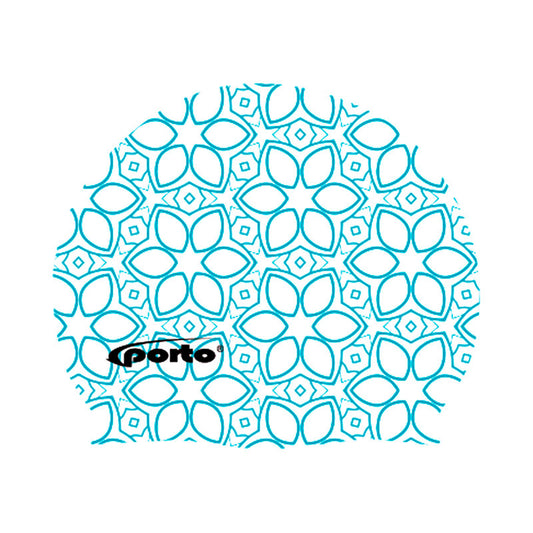 Gorro de Natacion Silicona blanco con Diseño Porto - 2