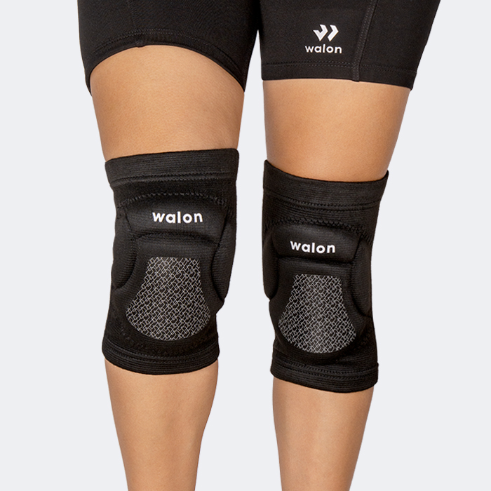 RODILLERA DE VOLEY WALON CON GEL TALLA M NEGRO