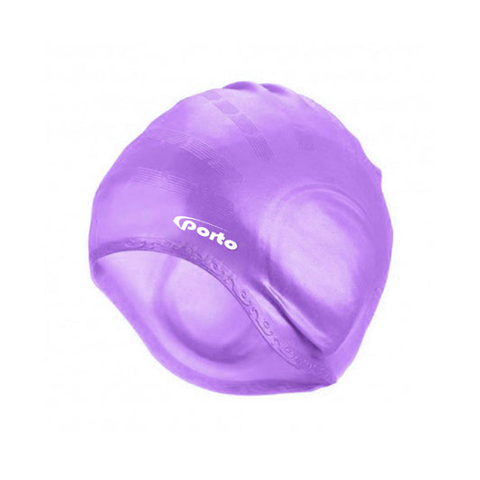 Gorro de Natacion Silicona con Orejera Porto Violeta