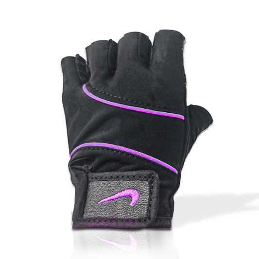 GUANTES MEDIO DEDO FITNESS ROSADO TALLA M