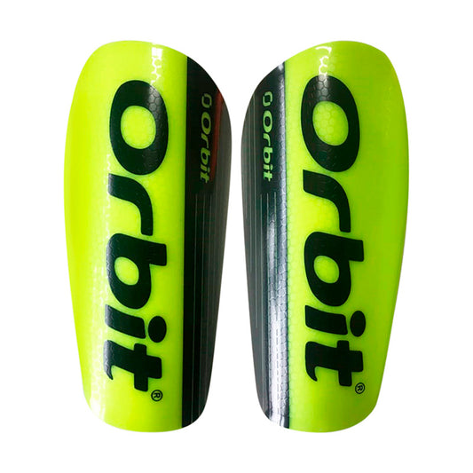 CANILLERA DE FÚTBOL ADULTO ORBIT AMARILLO ORB-002