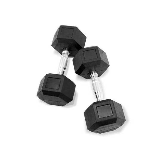 Mancuernas hexagonales de Goma 25 KG