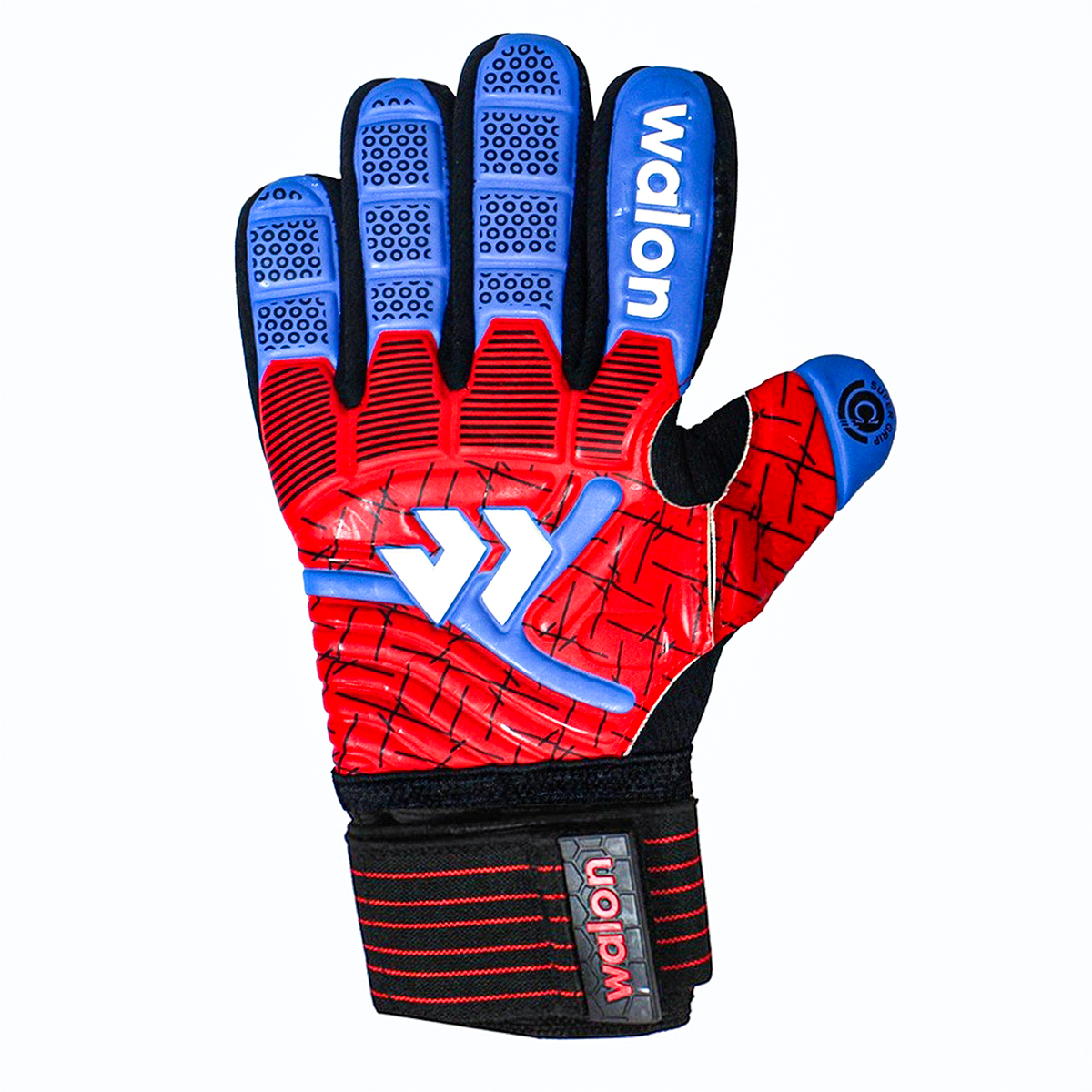 GUANTES DE ARQUERO ADULT AZULROJO N10