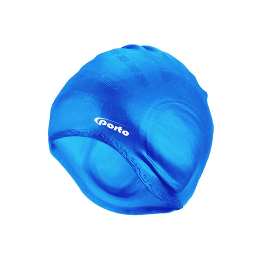 Gorro de Natacion Silicona con Orejera Porto Azul