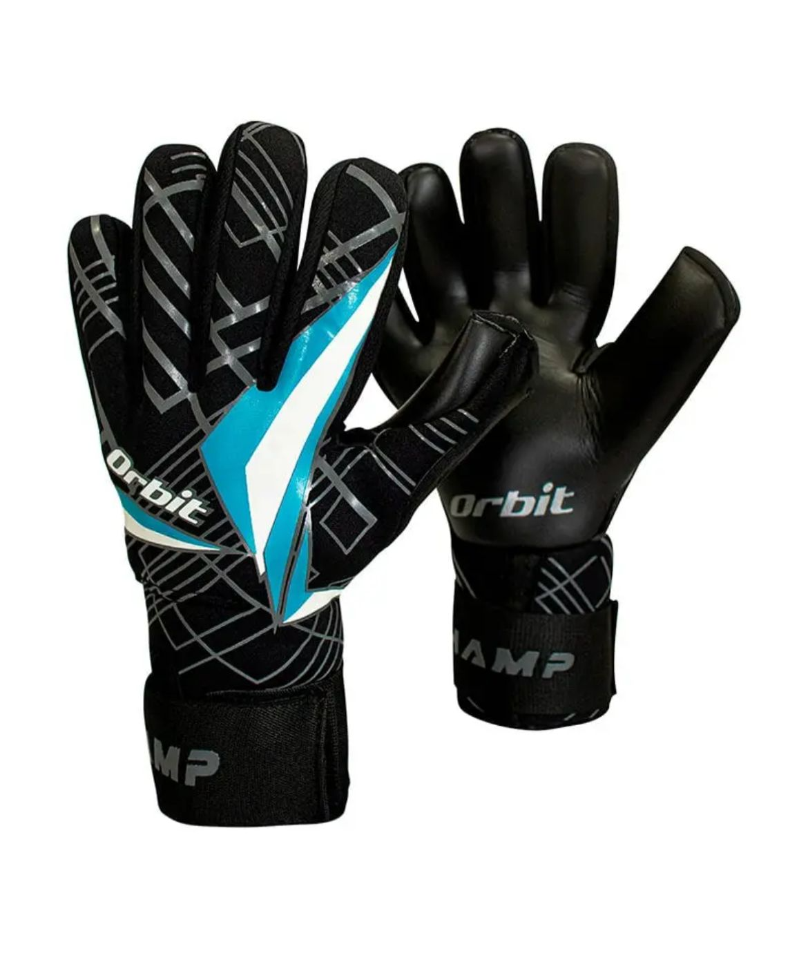 Guantes de Arquero con Varilla pro champ azul con negro Talla 4