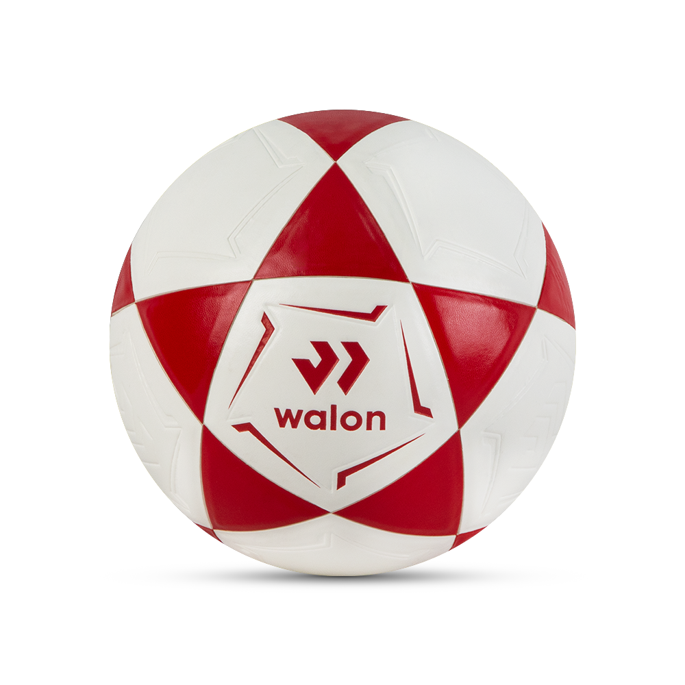 PELOTA DE FÚTBOL WALOM  PVC N5 ROJO