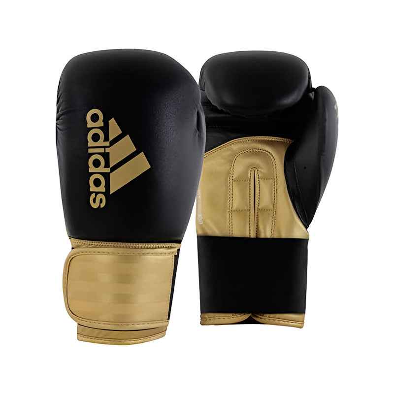 GUANTES BOXEO HYBRID 100 BLACK/GOLD 16OZ