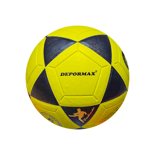 PELOTA DE FÚTBOL DEPORMAX ESTRELLA FONDO COLORES PVC N4