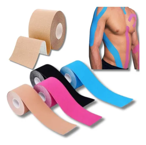 2 CINTA KINESIOLÓGICA TAPE 5CM X 5M BEIGE
