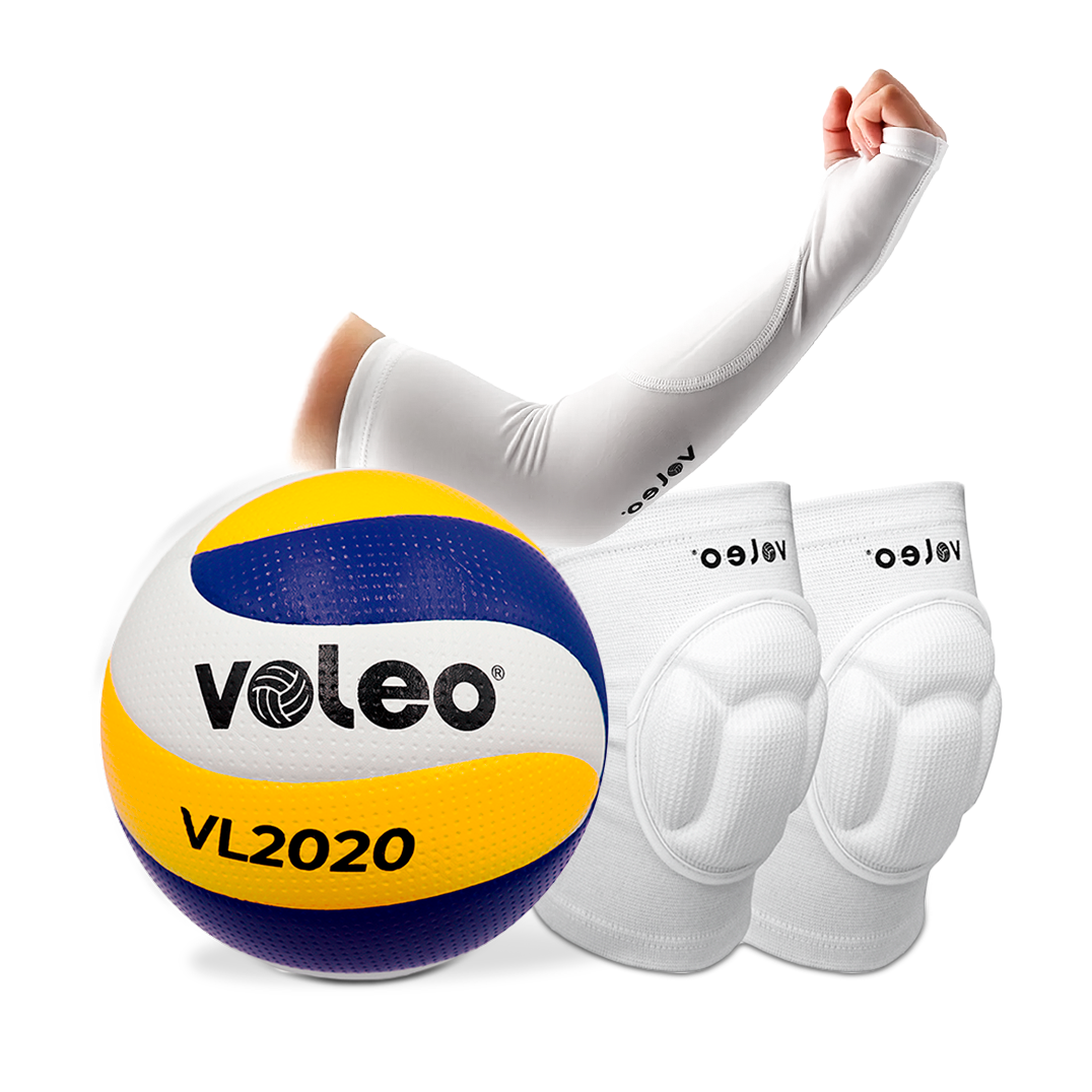 Packs de Voley (PELOTA + RODILLERAS + MANGAS)